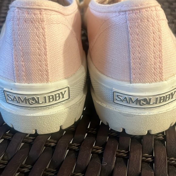 SAM AND LIBBY WOMEN'S pink chunky lace up SNEAKERS SIZE 8.5 - Picture 6 of 12